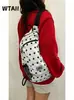 Confirmado sudakooo Nuevo modelo coreano heisan25 otoño nailon ligero lunares mochila estilo coreano