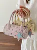 Bolso Boston Dulce Floral Estilo Coreano Verano 2026 Nuevo Bolso de Mano Elegante Bolso Cruzado de un Solo Hombro