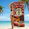 Toalla de Playa para Niños con Temática de Dibujos Animados Cars Mcqueen Toalla de Playa para la Costa Toalla de Baño de Microfibra