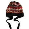 Chapéu Balaclava para Mulheres, Versão Coreana para Outono e Inverno, Versátil, Quente, Proteção para as Orelhas, Circunferência da Cabeça Grande, Emagrecimento Facial, Pequeno Chapéu Turbante para o Inverno