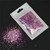 Arte de uñas transfronterizo degradado lentejuelas coloridas polvo brillante slime arena movediza flujo cáñamo inyección manual precio de fábrica