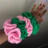 Diademas de Punto Puras Hechas a Mano Coreanas, Suaves Accesorios para el Cabello de Lana, Herramientas de Atado para el Cabello de Moda para Mujer Tejidas a Mano