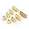 Producción de 1,25 conectores mm2345678P en línea, pin curvo horizontal, pin beige, terminal de soporte, conector de cobre