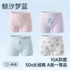 Nuevo Producto 2026 Ropa Interior Infantil Clase A Algodón Puro Transpirable 10A Antibacteriano Calzoncillos tipo bóxer para Niñas, Transpirables y No Opresivos