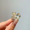 Novo Prendedor de Tubarão com Laço de Cristal Prendedor de Cabelo Feminino de Alta Qualidade Luxo Leve Elegante Para Franja Lado do Cabelo Top Clip