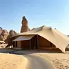 Hotel glamping al aire libre, campamento de tiendas, resort escénico, tienda de campaña para casa de huéspedes con estructura de membrana de turismo cultural, habitación de tienda para recepción comercial
