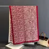 Novedad Otoño e Invierno Calentador de Cuello de Cachemira Sintética Bufanda Gruesa Extendida Pañuelo para la Cabeza Minoría Étnica Chal Versátil Ropa de Abrigo para Mujer