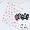 Pegatinas de uñas Shell light brillantes y preciosas pegatinas de uñas vintage venta al por mayor de fábrica fuegos artificiales japoneses relieve dorado adhesivo