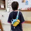 Riñonera Trendy y Genial Estilo Coreano para Niños y Niñas, Deportiva Casual, Ligera para Viajes, Bolso Cruzado Infantil, Nueva Riñonera Infantil de Comercio Exterior