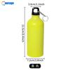 Hervidor de agua DIY que cambia de color al exponerse al frío, hervidor de agua deportivo para exteriores de gran capacidad, hervidor de agua de aluminio de una sola capa de boca pequeña para fitness, impreso con imágenes