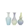 Jarrón de Cristal de Jingdezhen con Color Degradado, Jarrón Creativo de Cerámica Hecho a Mano de Jingdezhen, Pequeño Recipiente Decorativo para Flores, Muy Vendido en el Mercado