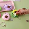 Aguacate Monedero Pequeño de Dibujos Animados para Niños Lindo Peluche Colgante para Mochila Escolar Divertido Monedero para Niña