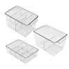 Caja de Almacenamiento de Alimentos para el Hogar Cajón Caja de Almacenamiento de Plástico Caja de Frutas Caja de Almacenamiento de Escritorio Caja Organizadora para Cocina Refrigerador