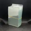 Etiqueta de PVC en Blanco Bolsa Pequeña Etiqueta de Marca de Ropa Etiqueta de Cuello Bolsa Etiqueta Transparente Lista para Usar Boca Plana Etiqueta Tejida de Plástico Bolsa Suave