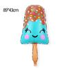 Globo de Helado Caricatura Cono Paleta Forma Especial Bebida Fría Película de Aluminio Fiesta de Helados Decoración de Verano Papel de Aluminio Creativo