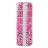 Accesorios para Uñas 1.5-2.0-3.0mm Diamante Acrílico Plata Rhinestones para Teléfono Móvil Rhinestones Redondos Decoración de Uñas