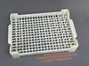 Bandeja de limpeza de plástico de 70 cavidades, resistente a altas temperaturas e corrosão, bandeja de virar, bandeja de agulhas para peças de hardware, bandeja de ponto fixo, bandeja de unhas