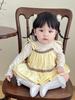 Traje de vestir para niña, falda lencero de primavera para bebé, falda de princesa de estilo extranjero para niña pequeña, conjunto nuevo coreano de dos piezas