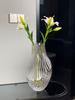 Vaso de Vidro Criativo Estilo Nórdico com Toque de Luxo, Adequado para Flores Secas e Hidroponia, Atacado para Decoração de Sala de Estar, Mesa de Jantar e Hall de Entrada, Feito à Mão