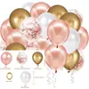 Conjunto de 50 Balões Transfronteiriço Amazon Balão de Látex com Lantejoulas Metálicas Decoração de Festa de Aniversário Proposta de Casamento Confissão