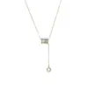 Nuevo Collar de Cintura Pequeño con Borla de Hombre Verano Zirconia Microincrustada para Mujer Moda de Gama Alta Colgante Versátil Artículo con Galvanizado de Protección Ambiental