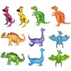 Nuevo Globo de Película de Aluminio con Forma de Dinosaurio Ensamblado 3D Juguete para Niños Globo Decorativo de Fiesta de Cumpleaños de Dinosaurio de Dibujos Animados