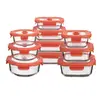 Lonchera de Vidrio Templado para Calentar en Microondas, Recipiente con Tapa para Oficinistas con Arroz, Lonchera Aislante con Compartimentos