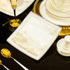 Vajilla de cerámica Jingdezhen, ideal para el hogar, cuenco de porcelana nórdica, palillos, tazón de sopa, caja de regalo para el cabello