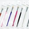 Palo de cepillo de ébano tubo de aluminio cepillo para sombra de ojos maquillaje de belleza pincel de maquillaje elección multicolor embalaje independiente