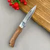 Faca de Fruta Dobrável Doméstica 9Cr18Mov Aço Três em Um Alta Dureza Afiada para Exterior Caminhada Acampamento Abridor de Pacotes