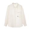 Baishiwang Estilo Antiguo Qian Relajación Traje de Principios de Otoño para Mujer Camisa de Tencel y Lino Pantalones Casuales de Cintura Alta Conjunto de Dos Piezas
