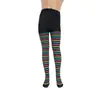 Meia-calça Listrada de Halloween Meias Listradas para Cosplay Collant Único para Role-Playing Infantil