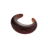 Pulseira Quadrada Oval Manchadada em Resina, Design de Moda de Nicho, Pulseira de Luxo, Simples Elegante, Acessório de Mão Versátil