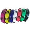 Anillos de Tambor de Flor de Plástico de Doble Capa al por Mayor Instrumentos Musicales de Educación Temprana Orff Plástico Soportes de Enseñanza de Educación Temprana Campanas de Mano de Doble Fila Ktv