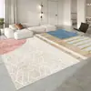 Alfombrilla Lavable de Lujo de Alta Gama Color Crema Antideslizante para Ventana Abuhardillada, Alfombra para Mesa de Centro de Noche en Dormitorio