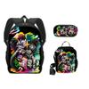 Nueva Mochila Escolar de Splatoon 3 Mochila de Poliéster Mochila para Niños Bolso de Hombro Estuche para Lápices Juego de Tres Piezas
