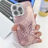Funda de teléfono con soporte de mariposa IMD electrochapado para Apple 16PROMAX película para lente 15 patrón de estaño 14 agujero fino 13