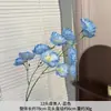 Flores de Papoula Artificiais de 12 Cabeças Cerimônia de Casamento Decoração de Corredor de Salão de Casamento Arranjo de Parede de Fundo Flores Artificiais Adereços para Fotografia de Casa