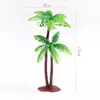 Decoração de bolo coqueiro plug-in de aniversário simulação de cena de praia tamanho pequeno cartão grande árvore pequena tridimensional planta