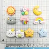 Sol Luna Estrella Arcoíris Nube Flor Dibujo Animado Joyería de Resina DIY Pegamento Crema Accesorios para Funda de Teléfono Móvil Material