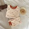 Categoria de Pijamas Infantis Outono e Inverno Meninos e Meninas Bebê Lã Puxar Roupas de Casa Pequeno, Médio e Grande Crianças Desenho Animado Térmicos Íntimos