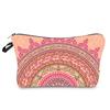 Venta Caliente Transfronteriza Flor de Mandala Impermeable Poliéster Bolsa de Cosméticos Monedas Papelería Artículos de Tocador Portátil Cremallera Bolsa de Almacenamiento