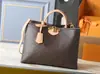 Comercio Exterior Transfronterizo Moda Clásica Europea y Americana Bolso de Mujer Estampado, Bolso Tote con Candado de Hombro Único Cruzado