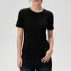 Camiseta de manga corta Lenzing Tencel, fresca y transpirable, de secado rápido, top deportivo de corte holgado, ropa deportiva para yoga, Pilates y fitness con sensación de hielo