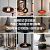 Chimenea de Gas para Patio Exterior con Llama Real para Calefacción y Paisajismo, Mesa de Café con Chimenea de Alcohol para Ambiente Interior de Villa