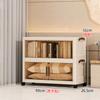 Gabinete de Almacenamiento Transparente Modelo Nuevo Gabinete de Almacenamiento con Puerta Estante de Almacenamiento Multicapa Gabinete de Plástico para Snacks Gabinete de Almacenamiento para Niños