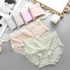 Ropa interior de seda de hielo para mujer, lencería sexy de encaje puro sin costuras, tangas ultrafinas de secado rápido de cintura alta, venta al por mayor de ropa interior de alta gama