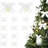 Colgante de Lazo de Terciopelo Navideño Transfronterizo Lazo Cola de Golondrina Decoración de Ambiente Escénico Decoración de Árbol de Navidad Corona