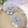 Boneca de Pelúcia Cartoon Criativa Fofa Expressão de Nuvem Rosto Sorridente Popular no Instagram Acessórios de Penteado Presilha Pingente para Mala