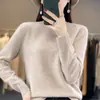 Top de primera capa listo para usar para mujer, tejido de punto con cuello redondo, línea única, otoño e invierno, nuevo estilo transfronterizo, suéter tipo pullover de terciopelo Andy 2025
